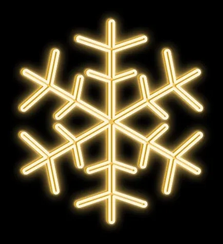 LED světelná vločka, závěsná, pr