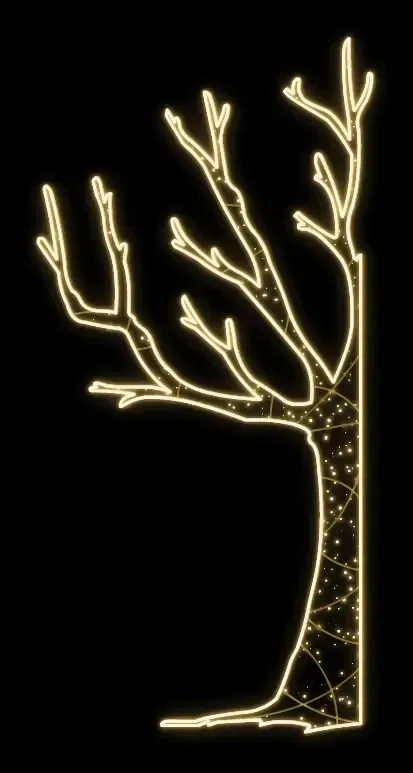 DZX0150WS2 - LED světelný strom levý
