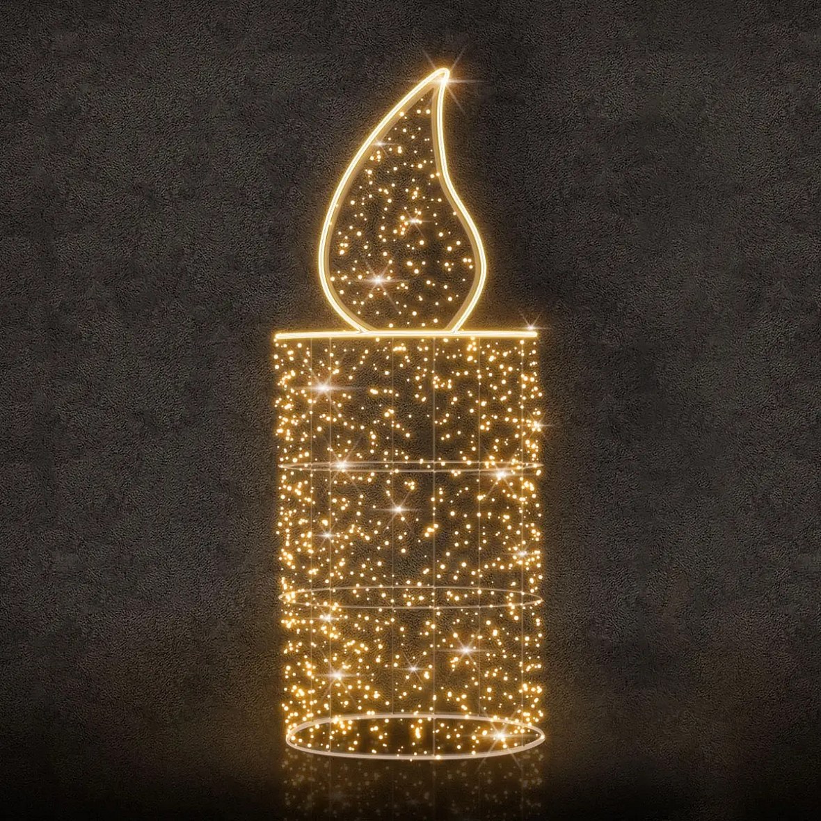 3D LED světelná svíčka Twinkly RGB, 70 × 214 × 70 cm, 24 V, 8kg, 1 díl