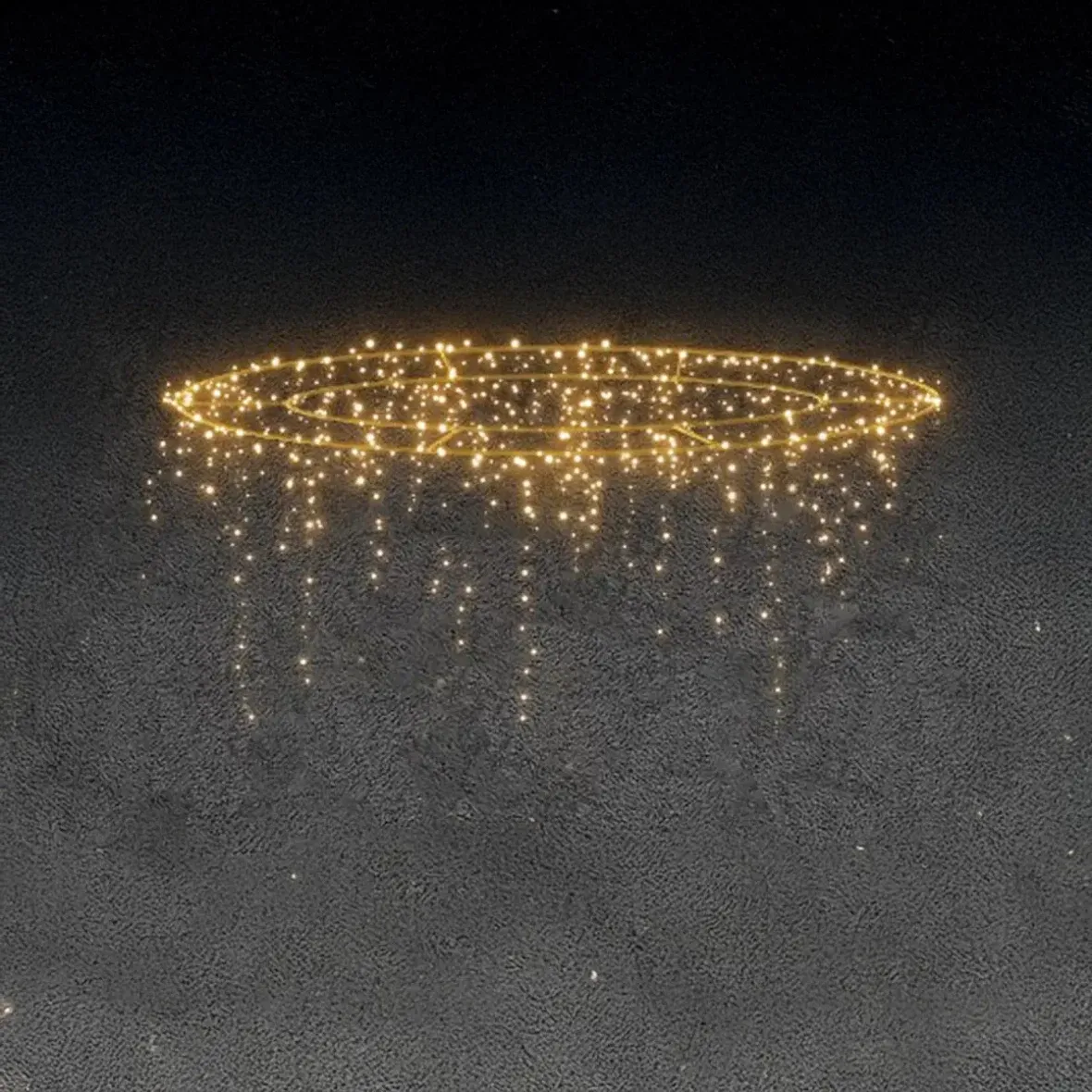 3D LED světelný kruhový převěs, prům