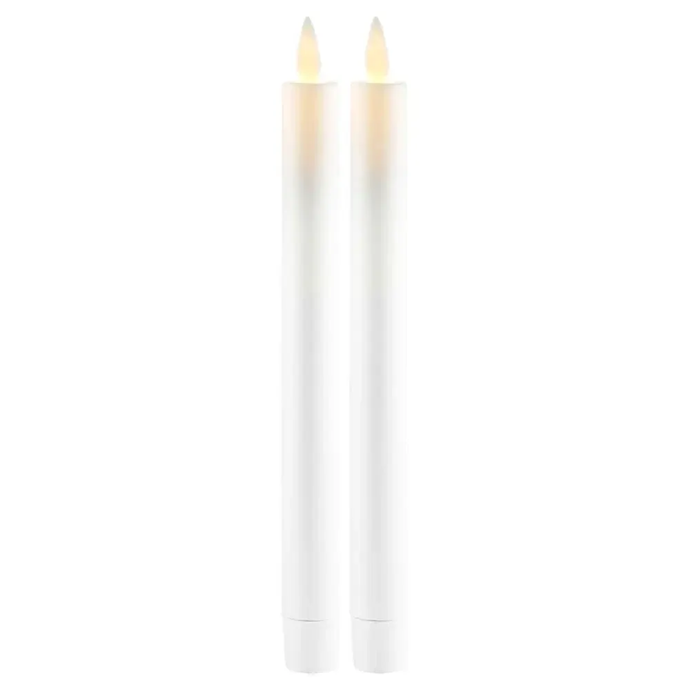 LED svíčka Sara tall, sada 2 kusy, bílá, 25 cm