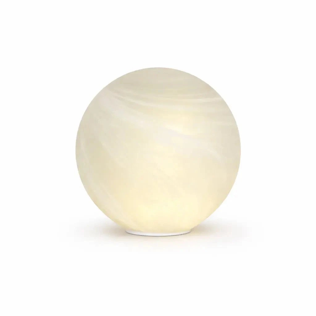 3D LED svítící koule Odina, bílá, matná, 20 cm, interiér