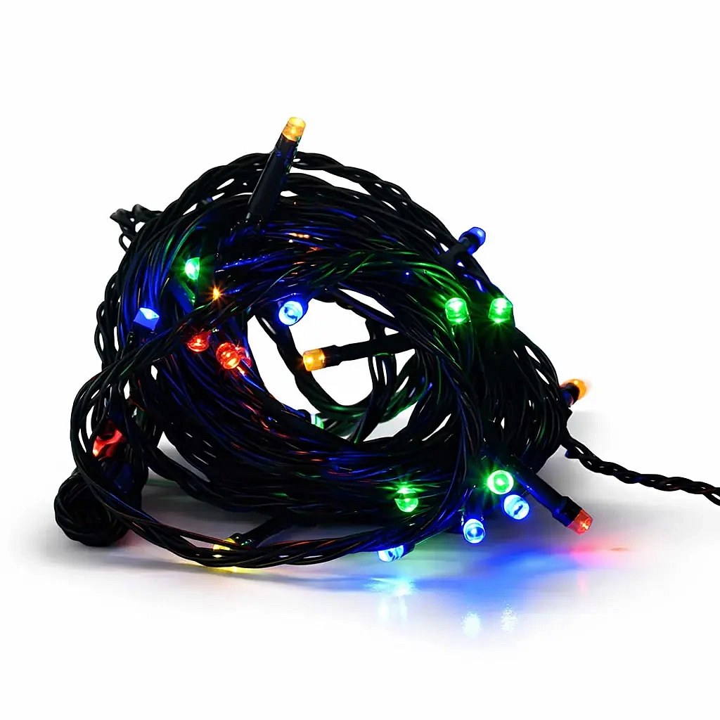 LED světýlka na stromeček 20 m barevné IP44, vč