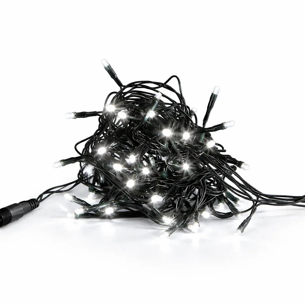 LED světýlka na stromeček 20 m ledově bílá IP44, vč