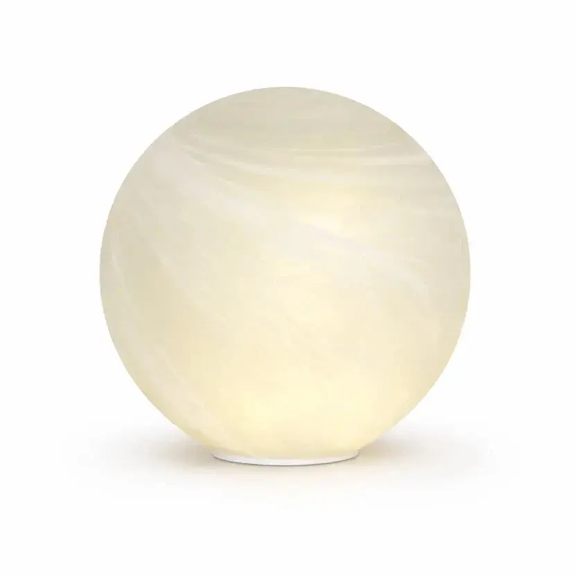 3D LED svítící koule Odina, bílá, matná, 25 cm, interiér