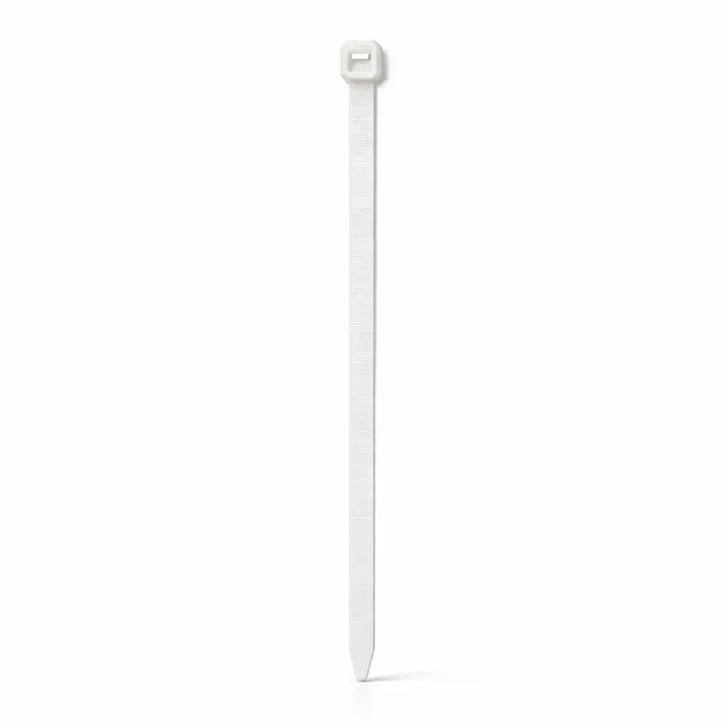 Plastové stahovací pásky 3,6 mm × 20 cm bílá univerzální venkovní WKK, balení 100 ks