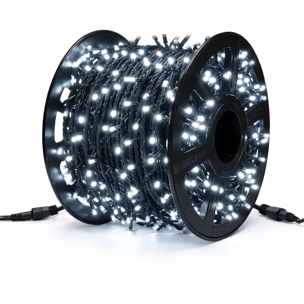 Easy Fix LED světelný řetěz 100 m, ledově bílá, 1000 diod, IP44, 10× 10 m