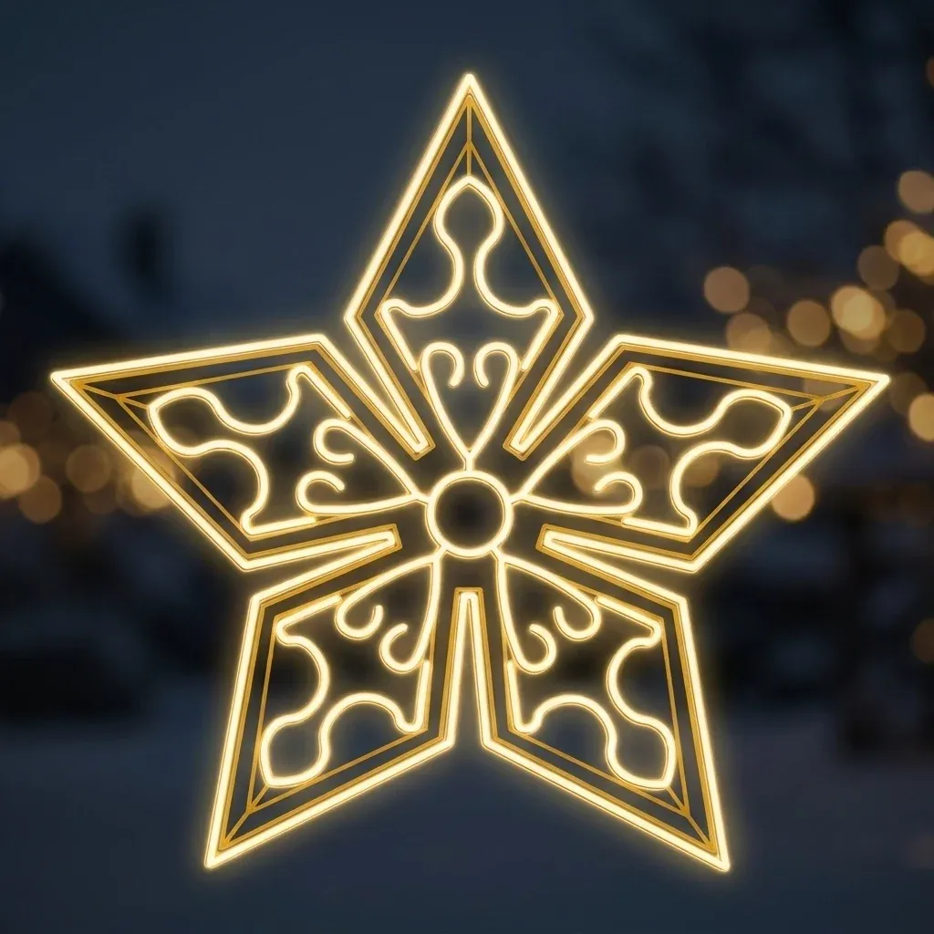 Easy Fix 2D LED star light star Star Anise VII