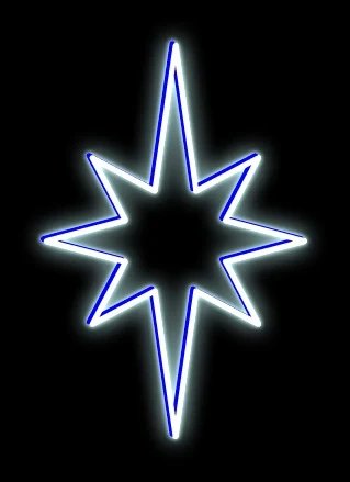 Easy Fix 2D LED star light X., 100 × 150 cm, lodowa biel, wisząca, aluminium