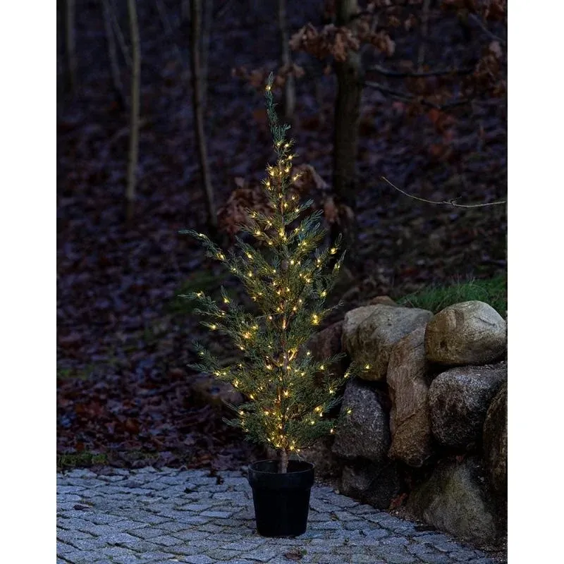 Drzewko LED w doniczce Cedr, 130 cm