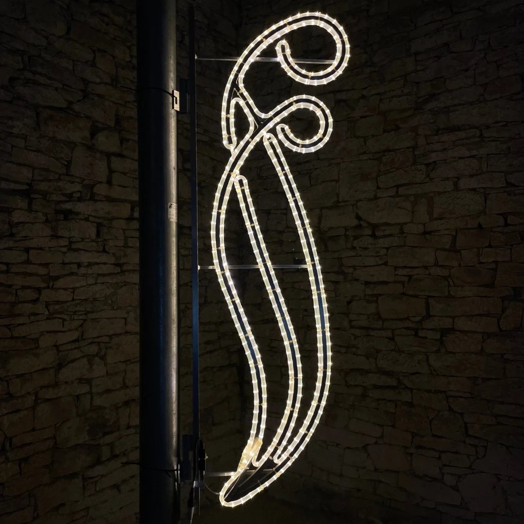 Motyw świetlny LED, 180 x 60 cm, ciepła biel