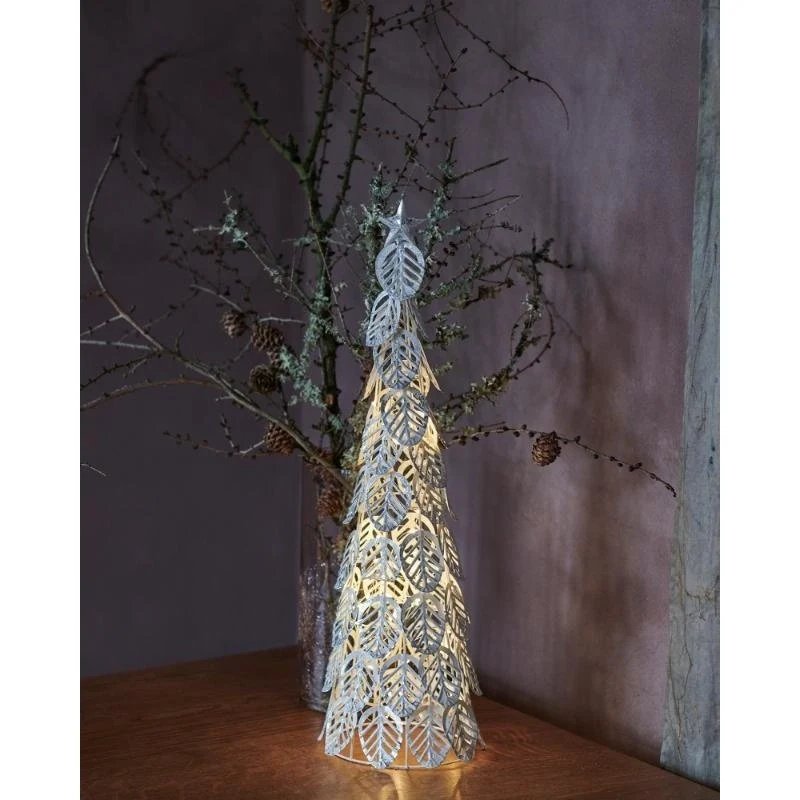 Lampka choinkowa LED, srebrna, 43 cm