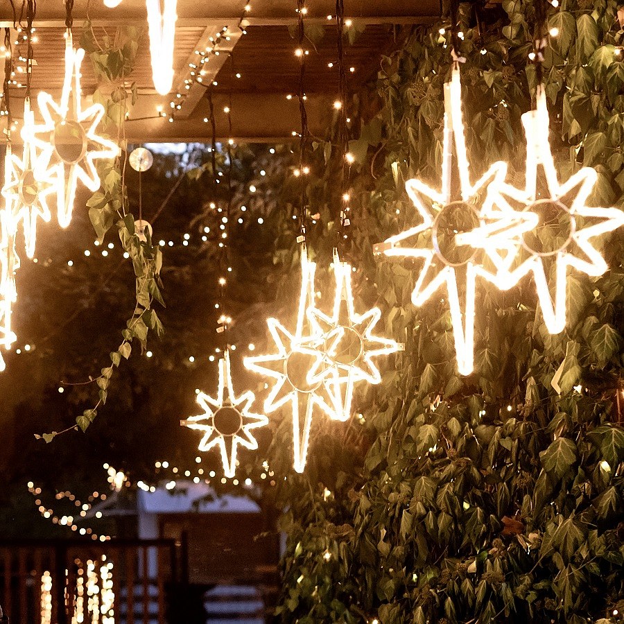 Easy Fix 2D LED Star Light X., 45 × 70 cm, ciepły biały, wisząca, aluminium
