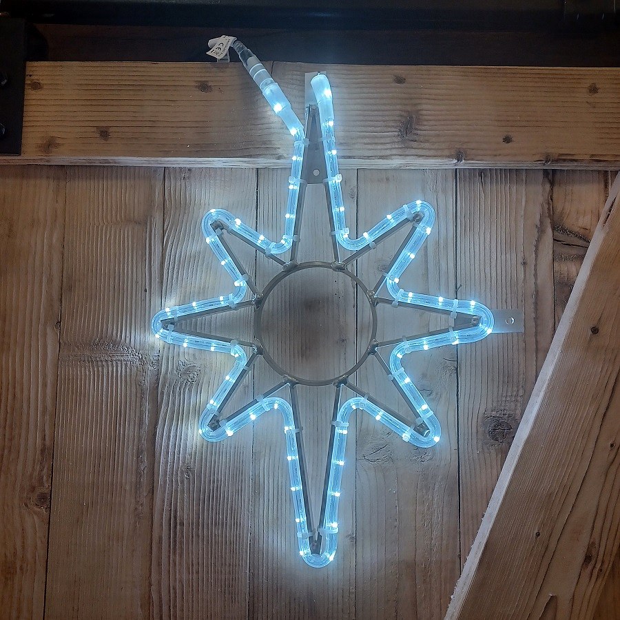 Easy Fix 2D LED star light X., 39 × 51 cm, lodowa biel, wisząca, aluminium