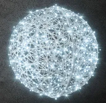 Kula świetlna Easy Fix 3D LED z włókna szklanego Ø 100 cm biała, lodowa biel, 230 V
