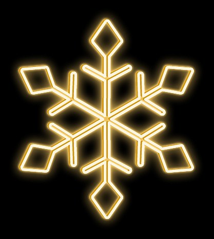 Easy Fix 2D LED light flake I., Ø 100 cm, ciepły biały, wiszący, druk 3D