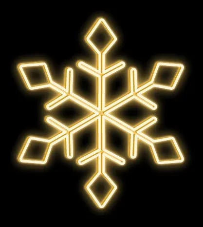 Easy Fix 2D LED light flake I., Ø 100 cm, ciepły biały, wiszący, druk 3D