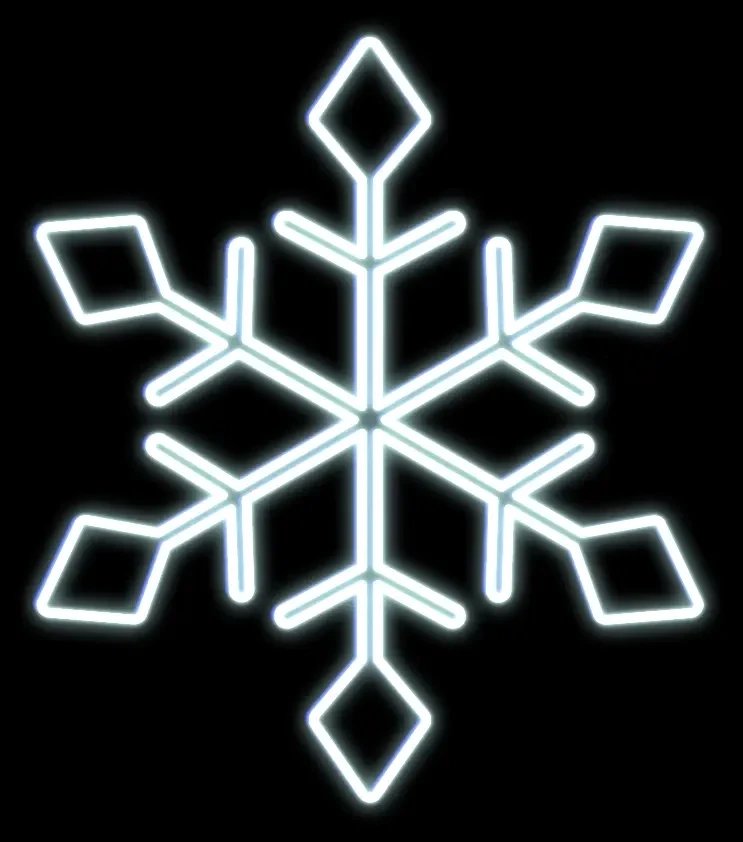 Easy Fix 2D LED light flake I., Ø 101 cm, lodowa biel, wisząca, druk 3D