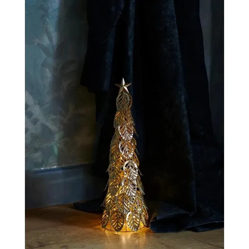 Lampka choinkowa LED, złota, 43 cm