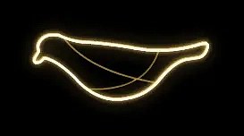 Easy Fix 2D LED light bird, wisząca, 90 × 34 × 5 cm, ciepła biel, aluminium