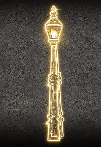 Dekoracja świetlna LED, lampa, 320-2270-990 cm, ciepła biel, 36V, 15W, 17,1 kg, wykonana z 4 części