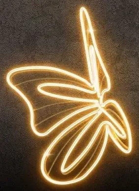 Motyl świetlny 3D LED, 45 x 45 cm