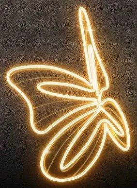 Motyl świetlny 3D LED, 80 x 80 cm