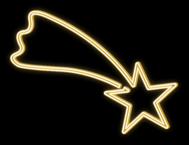 Easy Fix 2D LED comet light, 105 × 80 cm, ciepły biały, wisząca, druk 3D