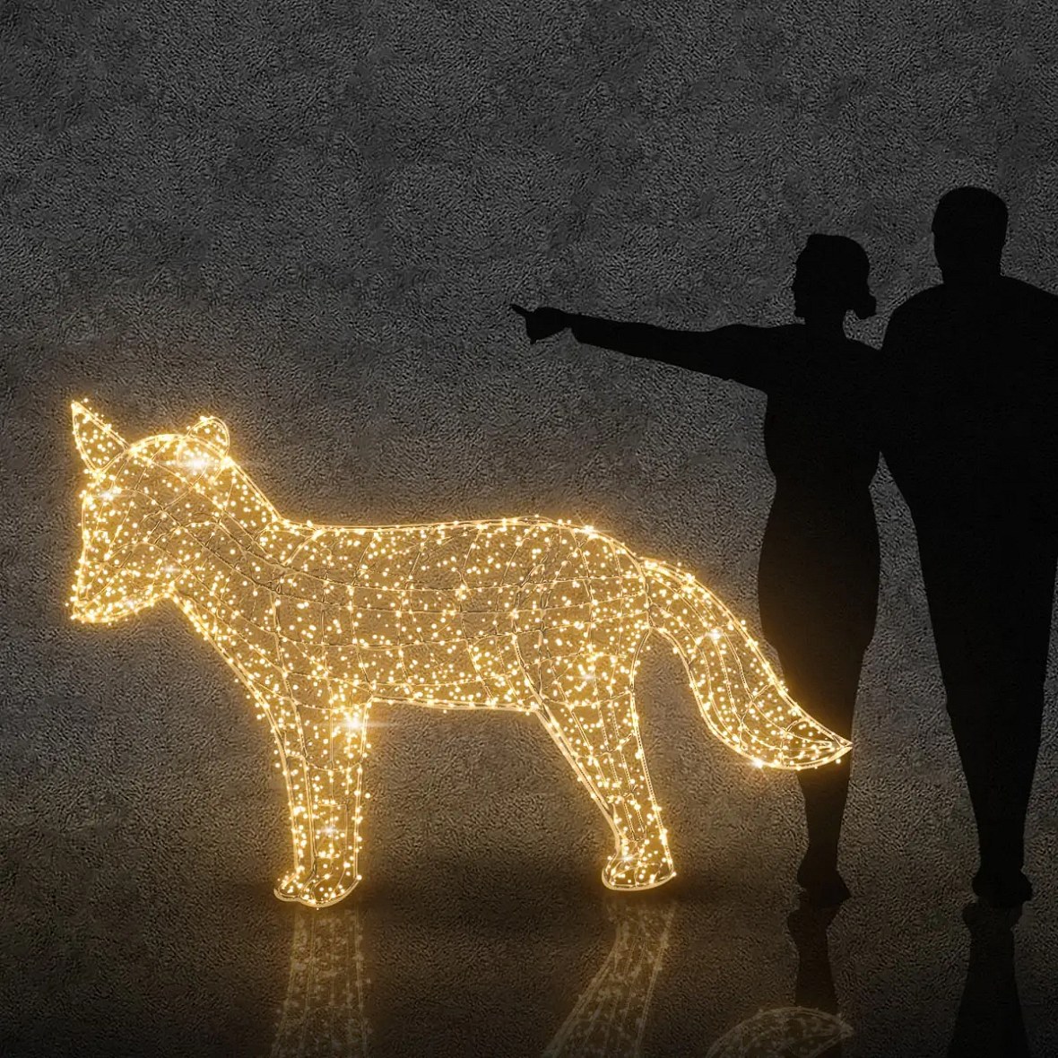 Taśma LED 3D 130 cm, ciepła biel z lampą błyskową, aluminium