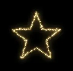 Easy Fix 2D LED star light VIII, Ø 80 cm, ciepły biały, wiszący, druk 3D