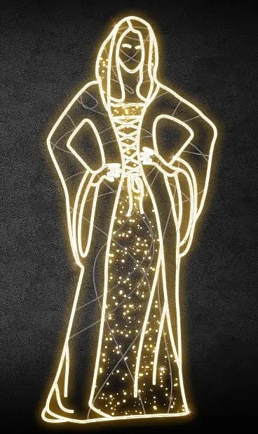 Mydelniczka Eco Fix 2D LED, 200 × 85 cm, ciepła biel, stojąca, druk 3D