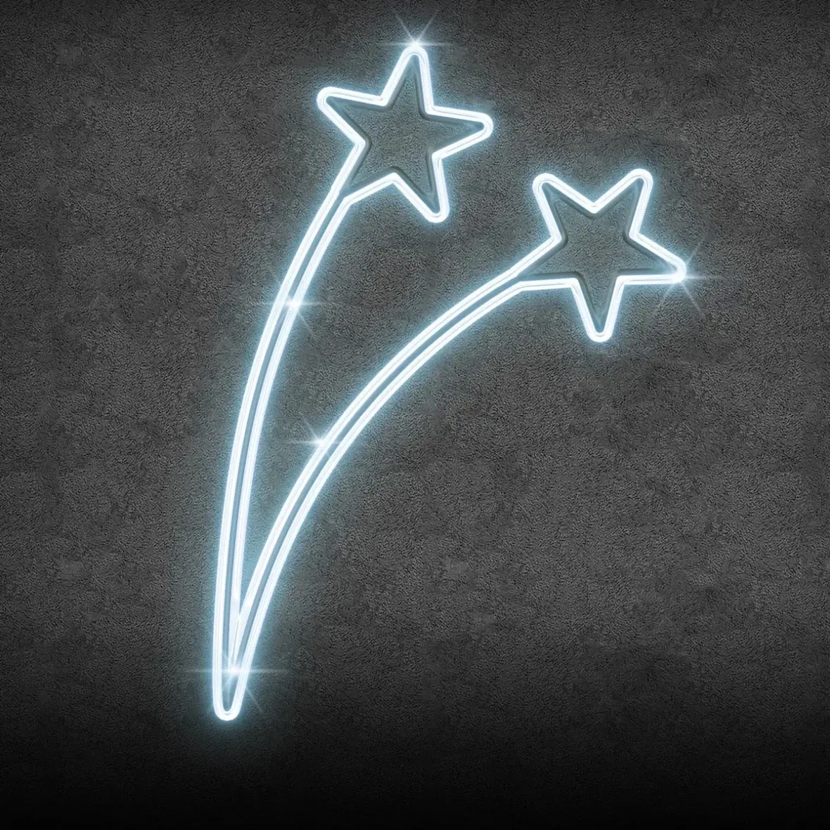 Easy Fix 2D LED star light, 95 × 120 cm, lodowa biel