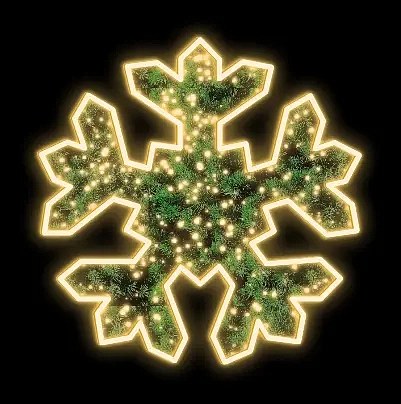 Reflektor LED 2D FB-III, wiszący, zielony dywan, Ø 150 cm, ciepły biały, włókno szklane
