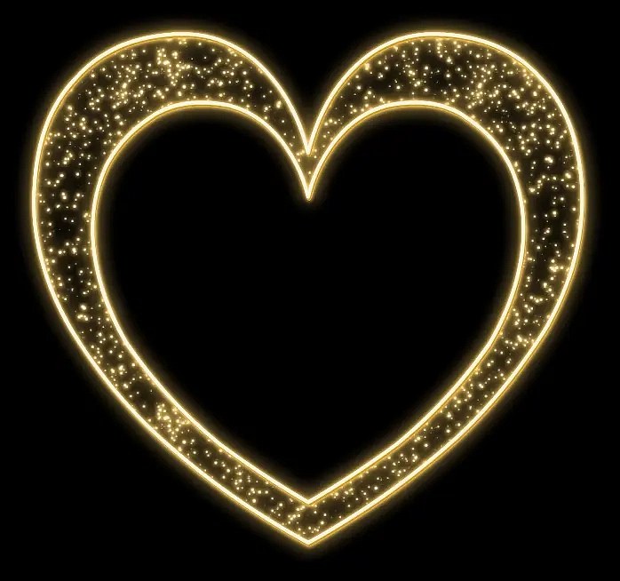 Eco Fix 2D LED light heart, 250 × 230 cm, ciepła biel, stojąca, aluminium