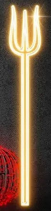 Widelec oświetleniowy LED 2D, 26 × 150 cm, ciepły biały, stojący, aluminium