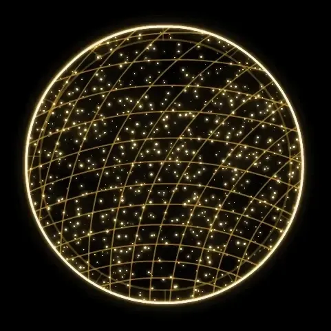 Fotopunkt świetlny Eco Fix 2D LED, 280 × 250 × 100 cm, ciepła biel, stojący