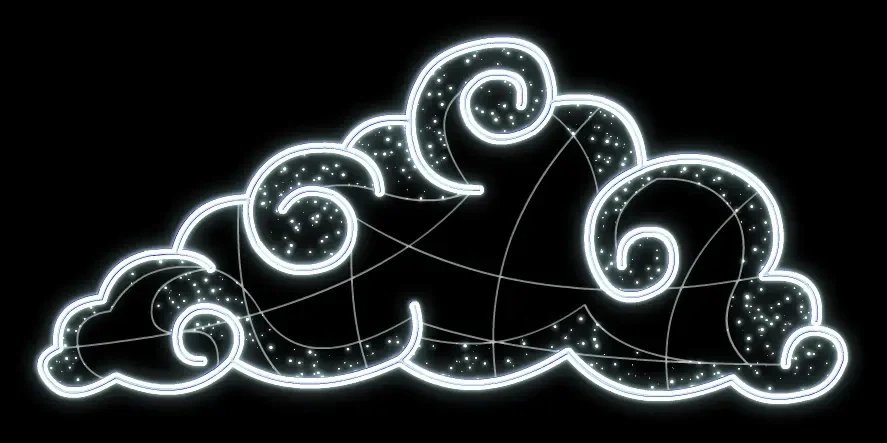Pufa świetlna 2D LED, stojąca, 217 × 100 × 60 cm, biel lodowa, aluminium