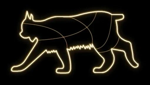 Oświetlenie LED Easy Fix 2D, 220 × 110 × 60 cm, ciepły biały, stojące, druk 3D, aluminium