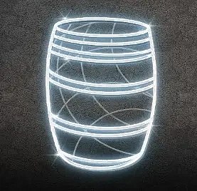 Beczka świetlna Eco Fix 2D LED, 74 × 112 × 3 cm, lodowata biel, wisząca, druk 3D, aluminium