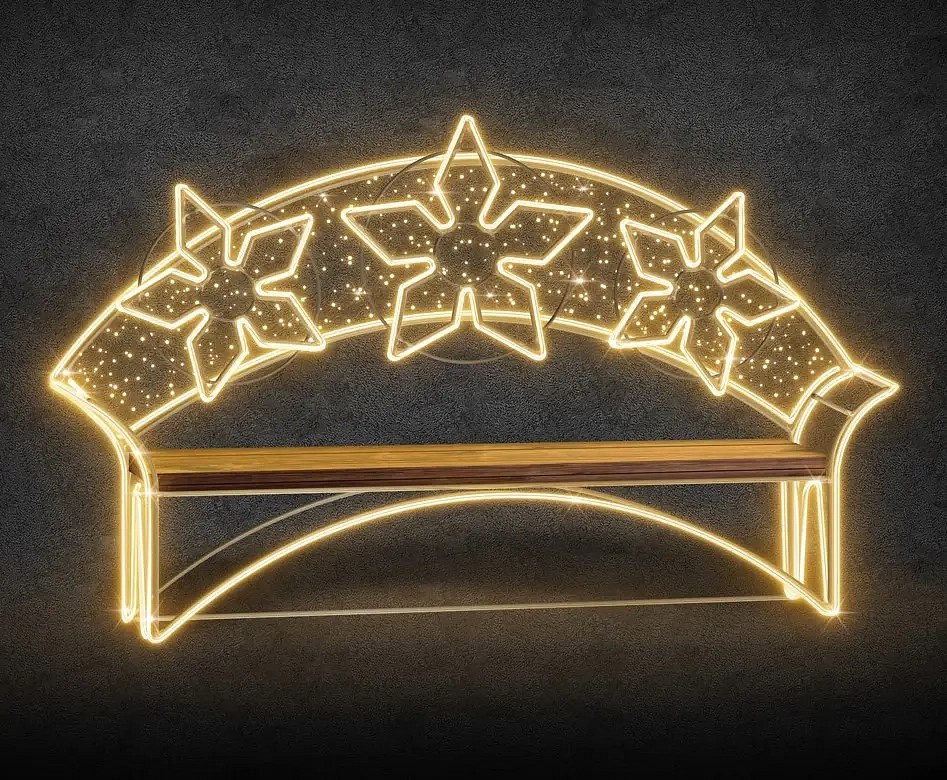 Ława oświetleniowa 3D LED, 130 × 180 × 50 cm, ciepła biel, 36 V, 38,4 W, 15 kg, WD