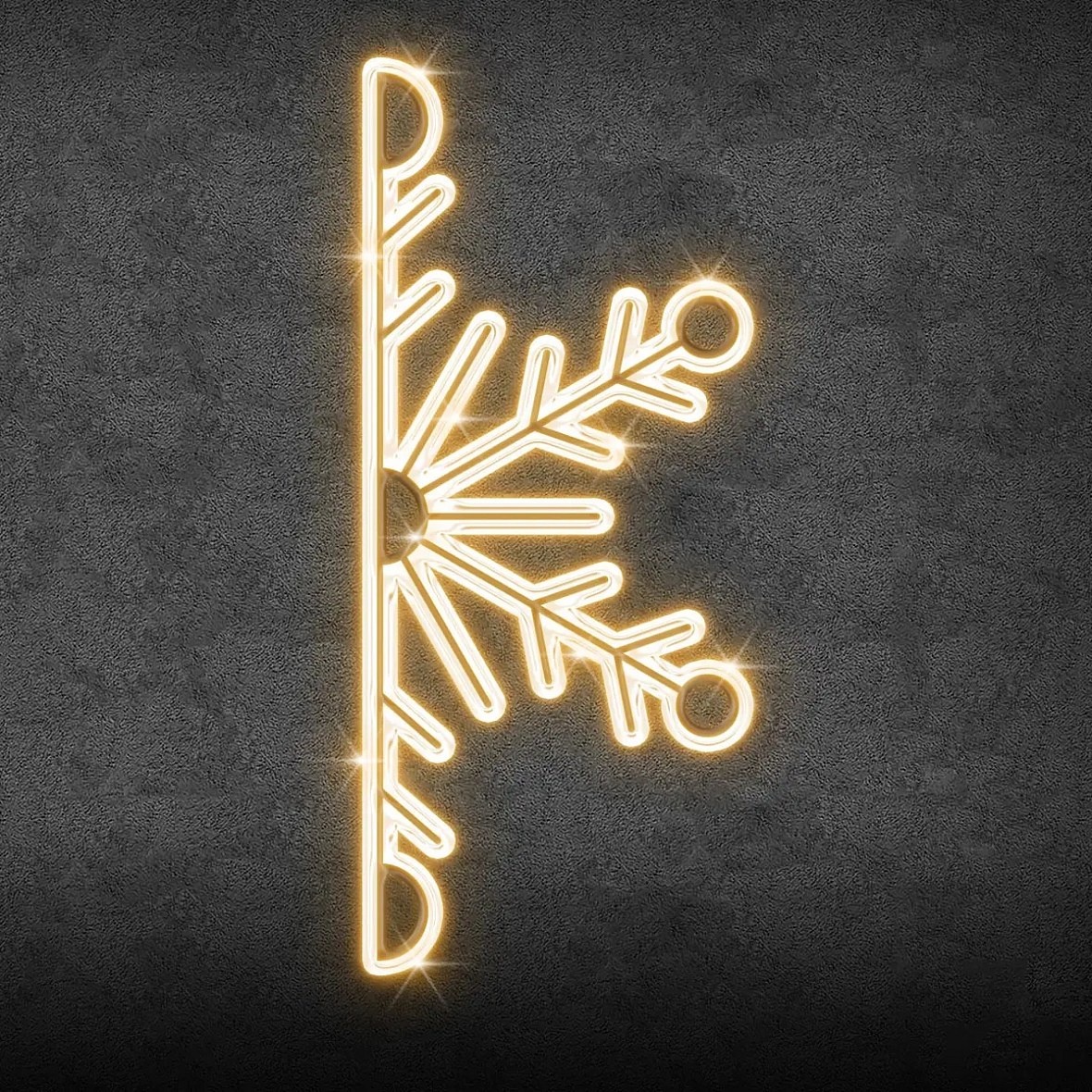 2D LED Half Flake I, wisząca, 100 × 45 cm, ciepła biel, aluminium
