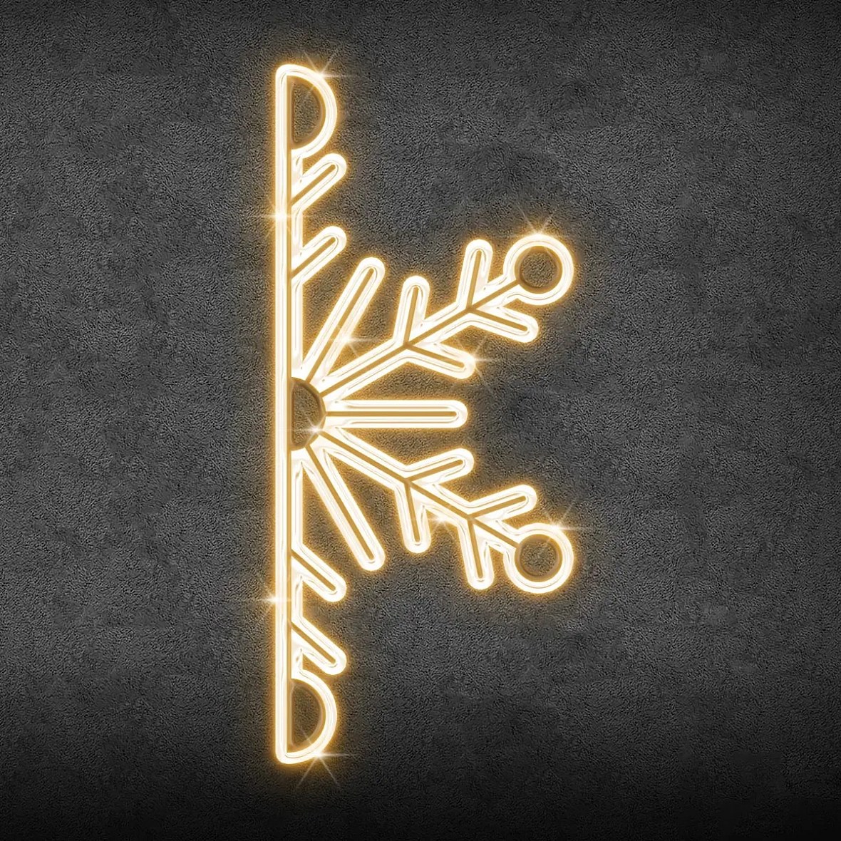 2D LED Half Flake I, wisząca, 450 × 220 cm, ciepła biel, aluminium