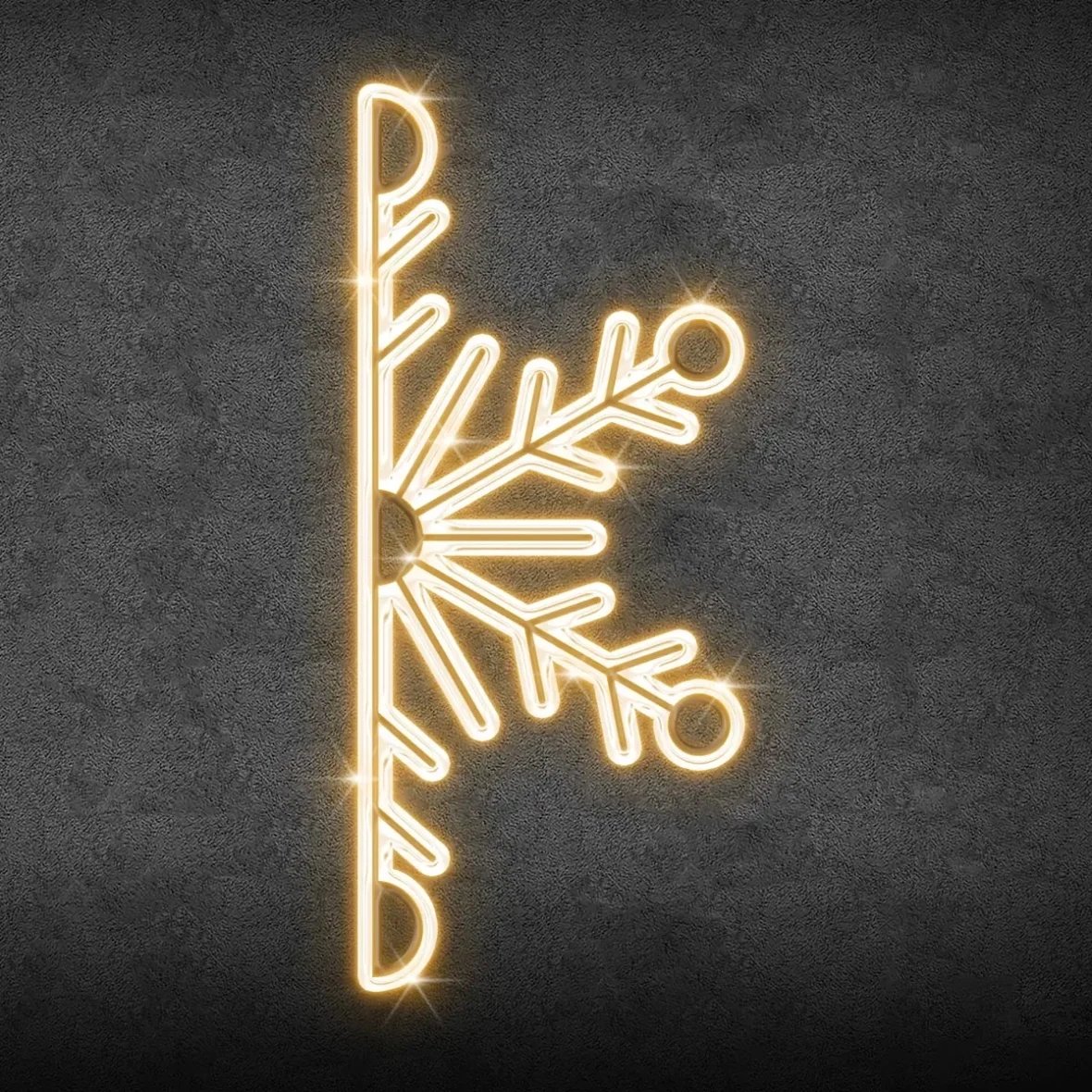 2D LED Half Flake I, wisząca, 450 × 220 cm, ciepła biel, aluminium