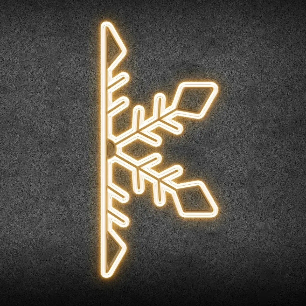 2D LED Half Flake III, wisząca, 200 × 90 cm, ciepła biel, aluminium