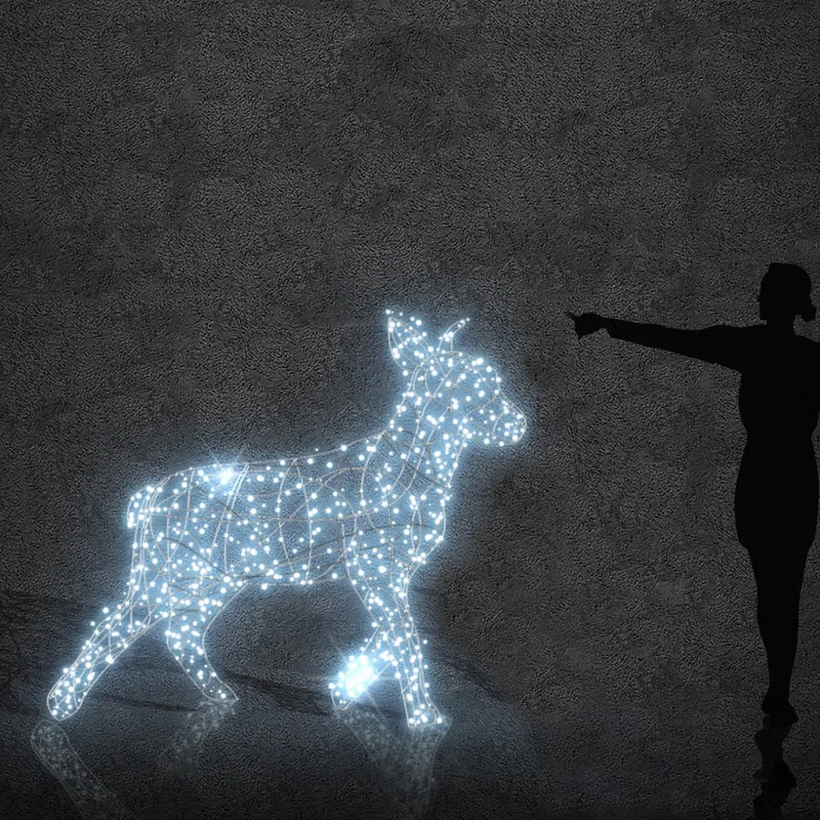 Kula świetlna LED 3D 150 cm, lodowa biel, 24 V, 12 W