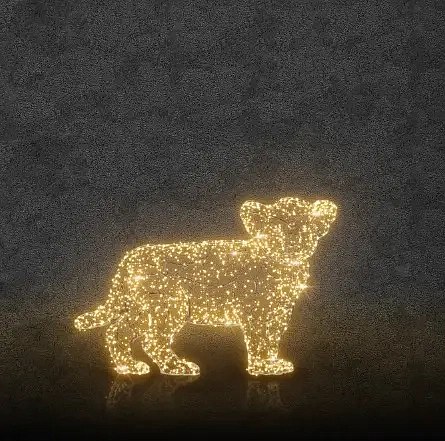 Lew świetlny Eco Fix 3D LED, 80 cm, ciepły biały, aluminium
