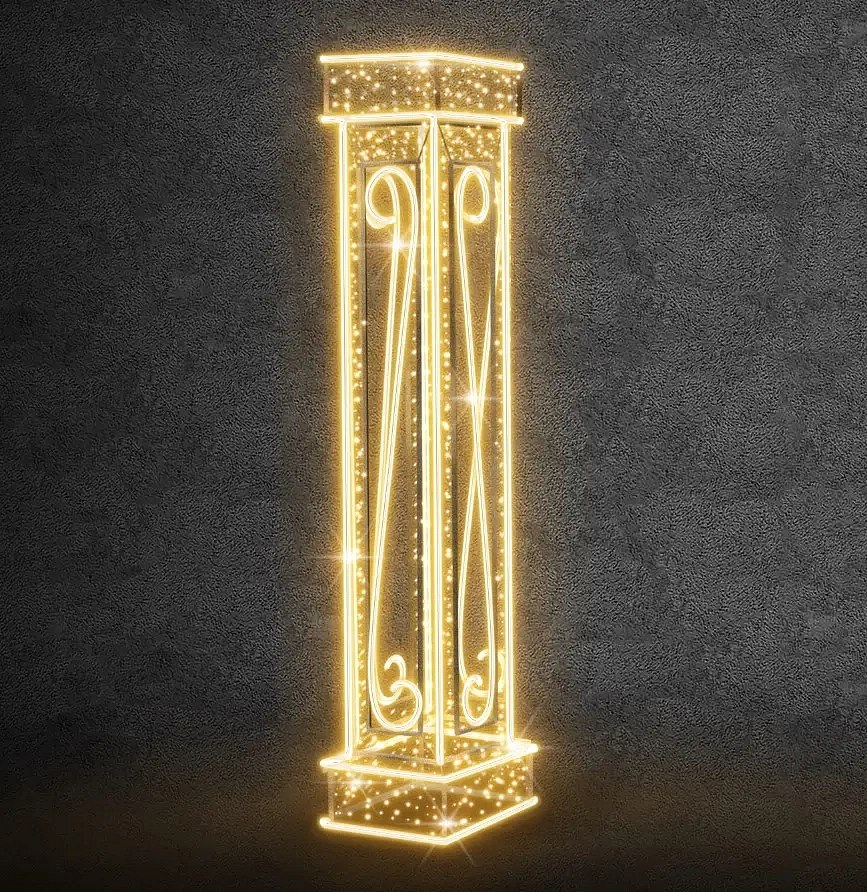 Kolumna świetlna Easy 3D LED, 245 × 60 × 60 cm, ciepła biel, 230 V, 59,5 W, 25 kg, 1 szt.