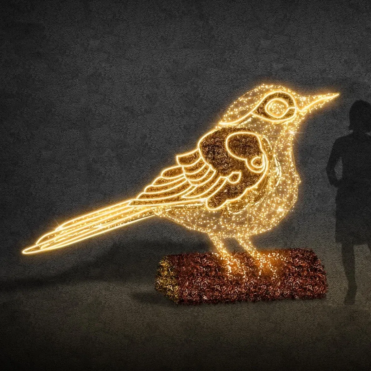 Eco Fix 3D LED thrush 250 cm, ciepły biały, aluminium