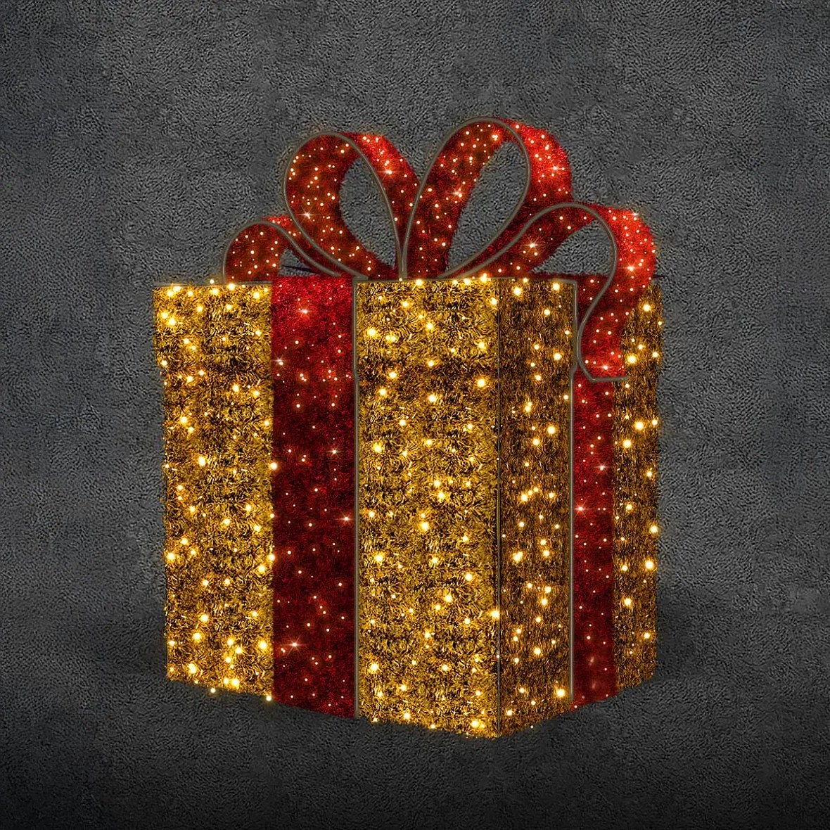 Prezent świetlny Eco Fix 3D LED, 60 × 60 × 60 cm, ciepły biały, aluminium