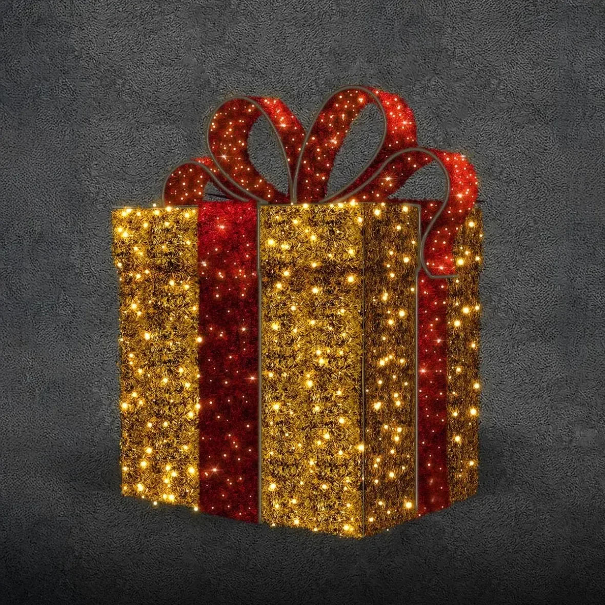 Prezent świetlny Eco Fix 3D LED, 60 × 60 × 60 cm, ciepły biały, aluminium